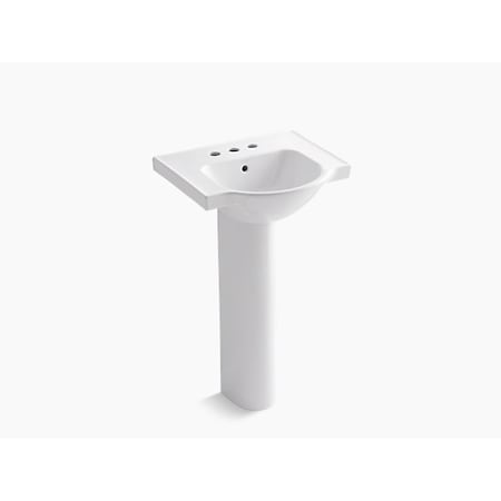 Kohler 21 Pedestal Bathroom Sink W/ 4 Centerset Faucet Holes 5265-4-0